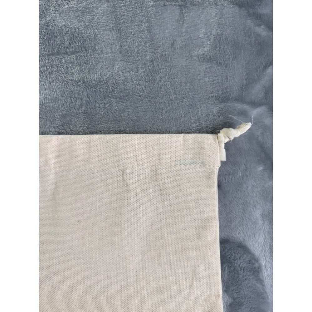 Jacquemus Women's Dust Bag Large Cream Heavyweight Canvas Fabric Black - Picture 3 of 7